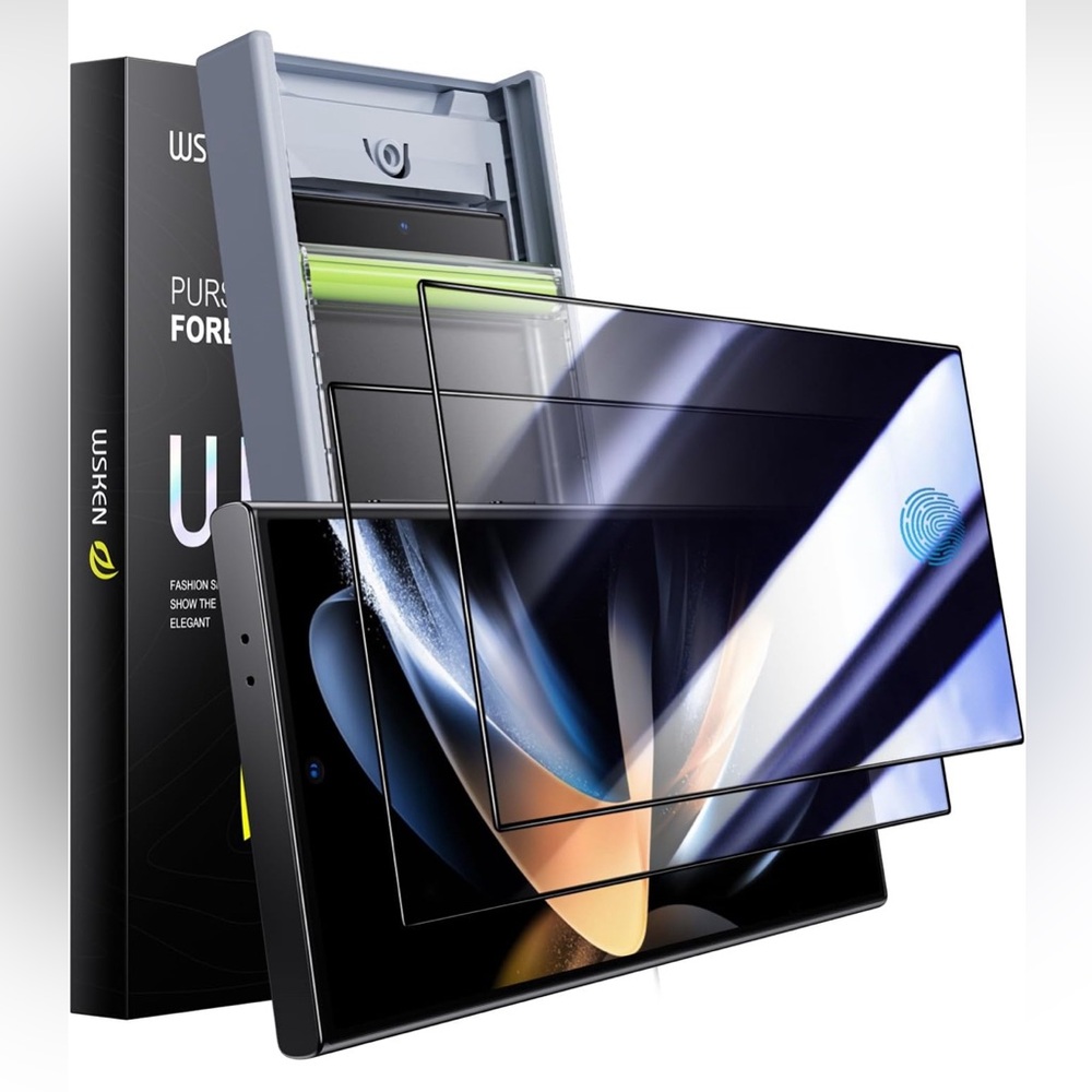 WSKEN - Samsung Galaxy S24 Ultra Privacy Screen Protector Tempered Glass 2-Pack